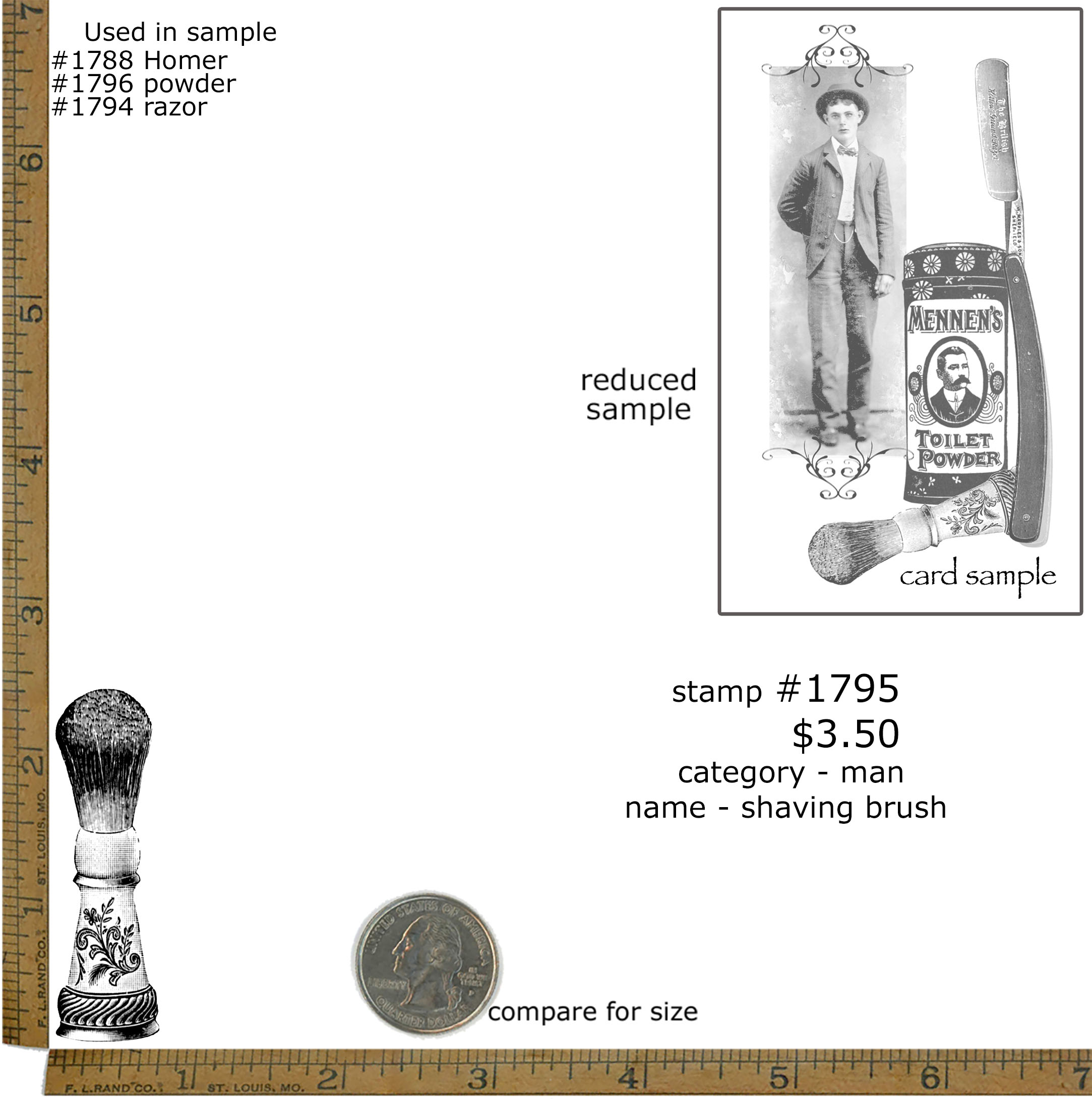 #1795 - Shaving Brush - Man